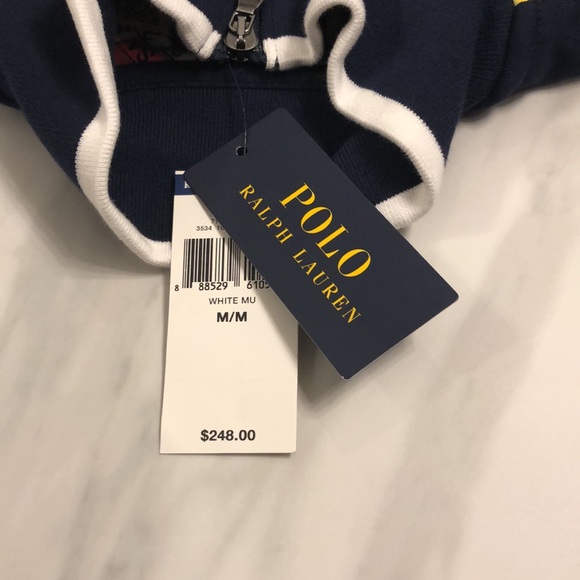 NWT Men’s Polo Ralph Lauren Full Zip Sweatshirt - Picture 5 of 8